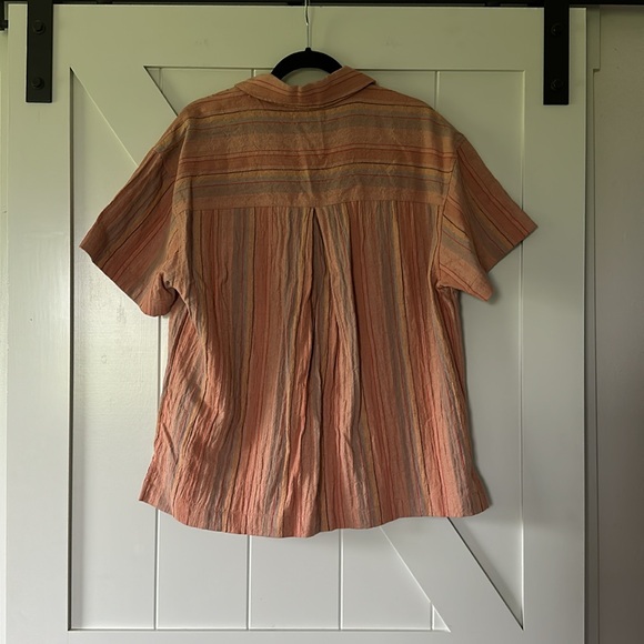 Madewell Stripe stretch cotton and linen button up - Picture 9 of 9